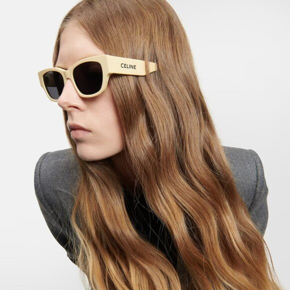 Celine CL40197U 39A MONOCHROMS BRAND NEW Sunglasses Light Brown Smoke Unisex - Picture 12 of 12